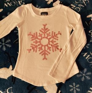 Girl's thermal long-sleeved shirt